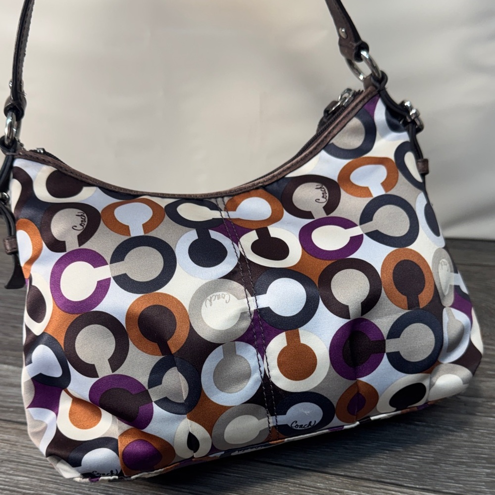 Coach Multicolor Circle Pattern Shoulder Bag small shoulder bag - Picture 5 of 11
